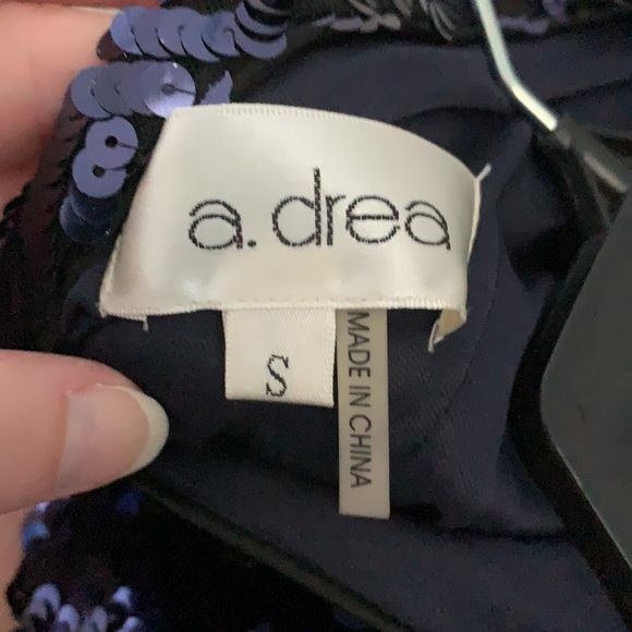 Navy sequin bodycon mini dress - Picture 5 of 7